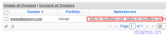 Complete nameserver modification