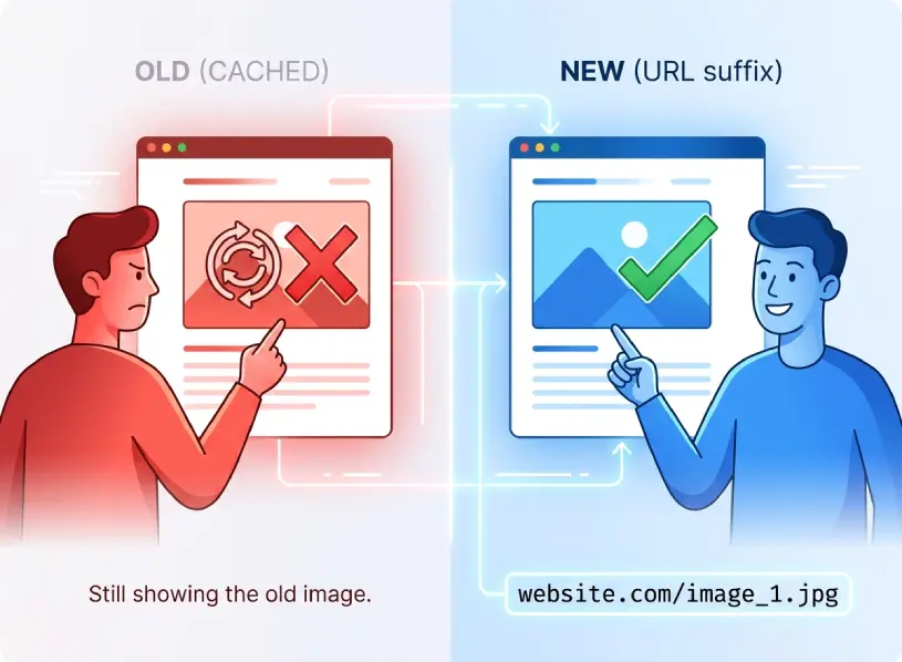 避免显示旧缓存图
